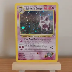 Pokemon TCG Sabrina's Gengar 14/132 Holo Rare Gym Heroes Vintage Card LP #1D - Image 1