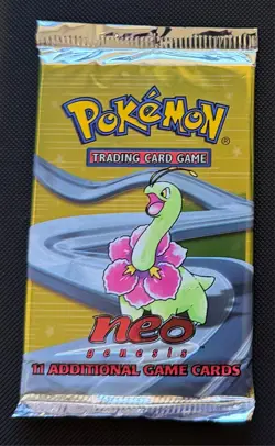 Pokemon TCG Neo Genesis Unlimited Booster Pack Sealed - Image 1