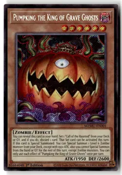 Pumpking the King of Grave Ghosts MZMU-EN001 Maze of Muertos Yu-Gi-Oh NM - Image 1