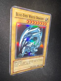 1st Edition BLUE EYES WHITE DRAGON SDK-E001 Ultra Rare Holo DAMAGED Yu-Gi-Oh! - Image 3
