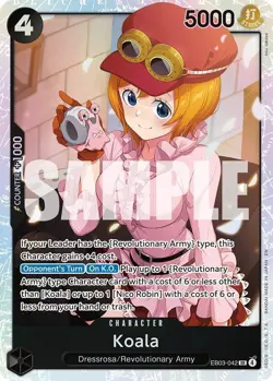 Koala Foil SR Extra Booster: One Piece Heroines Edition EB03-042 NM - Image 1
