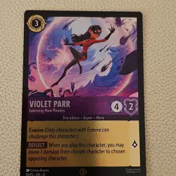 Disney Lorcana Violet Parr Learning New Powers Promo Foil 55/P3 Wilds Unknown - Image 1