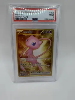 Pokemon Mew EX TCG Scarlet Violet 151 Holo Hyper Rare Card 205/165 PSA 9 - Image 1