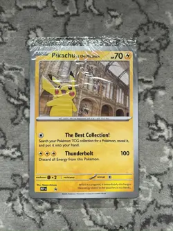 Pokemon TCG Pikachu At The Museum Jumbo Card Promo (Sealed) - Image 1