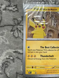 Pokemon TCG Pikachu At The Museum Jumbo Card Promo (Sealed) - Image 2