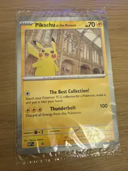 Pokemon Pikachu at the Museum Oversize Promo Jumbo card - Sealed - Image 1