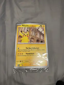 Pokemon Pikachu At The Museum Promo Card - Jumbo - Sealed - Image 1