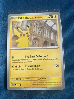 Pokemon TCG Pikachu At The Museum Jumbo Promo Card SEALED - Image 1