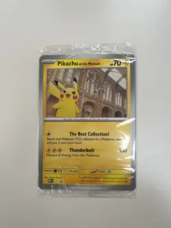 Pokemon Pikachu At The Museum Promo Card - Jumbo - Sealed - Image 1