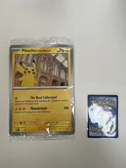 Pokemon Pikachu At The Museum Promo Card - Jumbo - Sealed - Image 2
