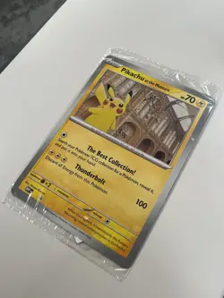 Pokemon Pikachu At The Museum Promo Card - Jumbo - Sealed - Image 3