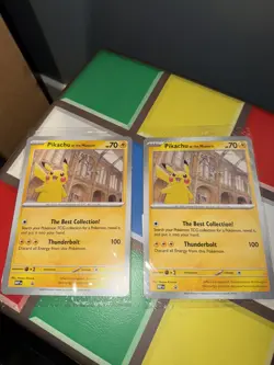 PIKACHU AT THE MUSEUM | Pokemon X Natural History Museum SEALED JUMBO PROMO CARD - Image 1