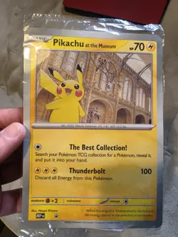 Pokemon Card 2026 Pikachu at the Natural History Museum Sealed Jumbo Promo - Image 1