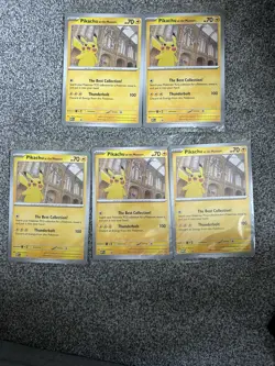 Pokemon TCG Pikachu At The Museum Jumbo Promo Card x5 - Sealed - New - Image 1