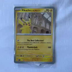 Pikachu At The Museum Jumbo Pokemon Card. Sealed Promo. - Image 1
