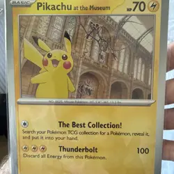 Pikachu At The Museum Jumbo Pokemon Card. Sealed Promo. - Image 3