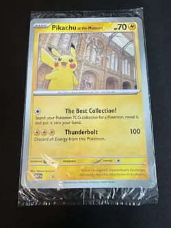 Pokemon TCG JUMBO Pikachu At The Museum Promo Card - Sealed - Image 1