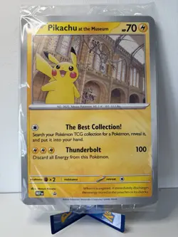 Pikachu At The Museum Jumbo Pokemon Card. Sealed Promo. - Image 1