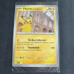 Pokemon TCG Pikachu At The Museum Jumbo Promo Card 2026 - Sealed - New - Image 1