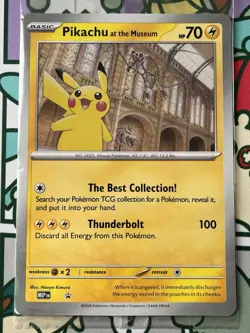 Pokemon TCG Pikachu At The Museum Jumbo Promo Card 2026 - Sealed - New - Image 1