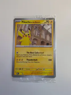 Pokemon TCG Pikachu At The Museum Jumbo Promo Card Sealed - Image 1