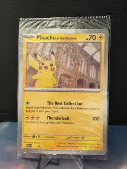 Pokemon TCG Pikachu At The Museum Jumbo Promo Card 2026 - Sealed - New - Image 1