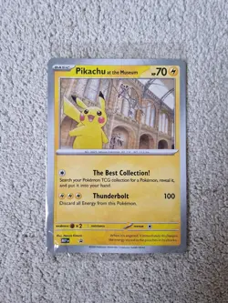 Pokemon TCG Pikachu at the Museum Jumbo Promo Card (New Sealed) - Image 1