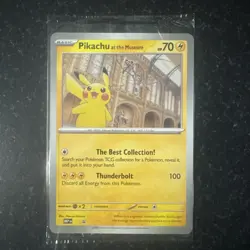 Pikachu At The Museum Jumbo Pokemon Card Promo Card Sealed - Image 1