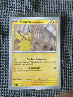 Pokemon TCG Pikachu At The Museum Jumbo Promo Card SEALED - Image 1