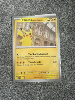 Pokemon TCG Pikachu At The Museum Jumbo Promo Card Sealed - Image 1