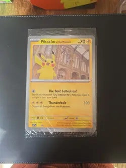 Pikachu At The Museum Jumbo Promo Pokemon Card Sealed - Image 1