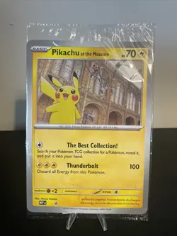 Pokemon TCG Pikachu At The Museum Jumbo Promo Card Brand New And Sealed - Image 1