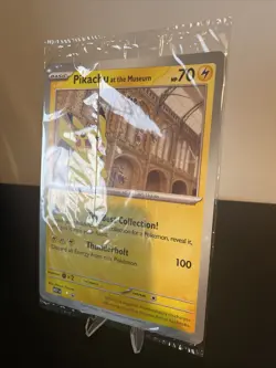 Pokemon TCG Pikachu At The Museum Jumbo Promo Card Brand New And Sealed - Image 2