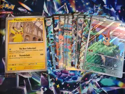 Pokemon TCG *JUMBO* Card Bundle (10pc) Inc Sealed Pikachu at the Museum PROMO - Image 1