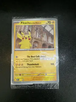 Pikachu At The Museum MEP Promo JUMBO Pokemon Card Sealed Mint Condition - Image 1