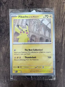 Pikachu at The Museum Promo Jumbo Card SEALED Pokemon TCG - Image 1