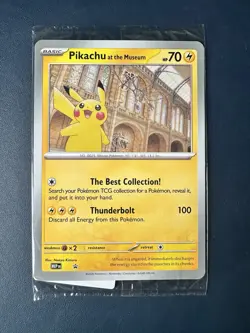 Pokemon - Pikachu Night At The Museum Jumbo Promo Card - Brand New and Sealed - Image 1