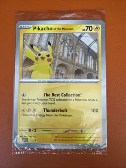 Pikachu At The Museum SEALED Jumbo Promo Card Pokemon TCG English - Image 1