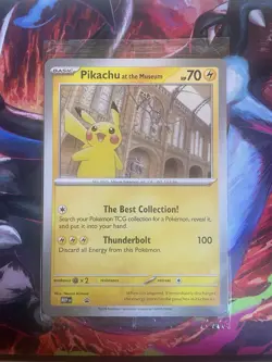 Pikachu At The Museum Jumbo Promo Pokemon Card Sealed - Image 1
