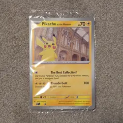 Pokemon MEP Pikachu At The Museum Jumbo Pokemon Card Promo Sealed Mint - Image 1