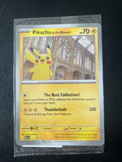 Pokemon TCG Pikachu At The Museum Jumbo Promo Card Sealed Brand New - Image 1