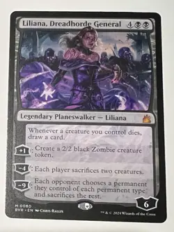 MTG Liliana, Dreadhorde General NM-Mint Ravnica Remastered 080 - Image 1