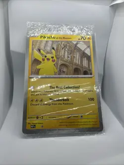Pokemon TCG Pikachu At The Museum Promo Card Jumbo Mint Sealed UK FAST SHIPPING - Image 2