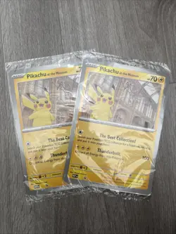 Pokemon TCG Sealed Pikachu At The Museum Jumbo Promo Card English - Image 1
