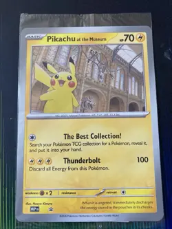 Pokemon TCG Pikachu At The Museum Black Star Promo Jumbo Card Sealed - Image 2