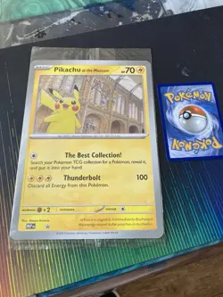 Pokemon TCG Pikachu At The Museum Black Star Promo Jumbo Card Sealed - Image 4