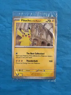 Pokemon TCG Pikachu At The Museum Jumbo Promo Card - New & Sealed - Image 1