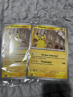 Pokemon TCG X2 Pikachu At The Museum Promo Card Jumbo Card Sealed New - Image 1