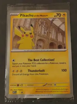 Pokemon TCG Pikachu At The Museum - Jumbo Promo Card UK Exclusive - NEW / Sealed - Image 1