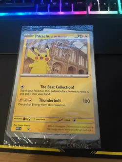Pokemon TCG Pikachu At The Museum Jumbo Promo National History Card Sealed - Image 1
